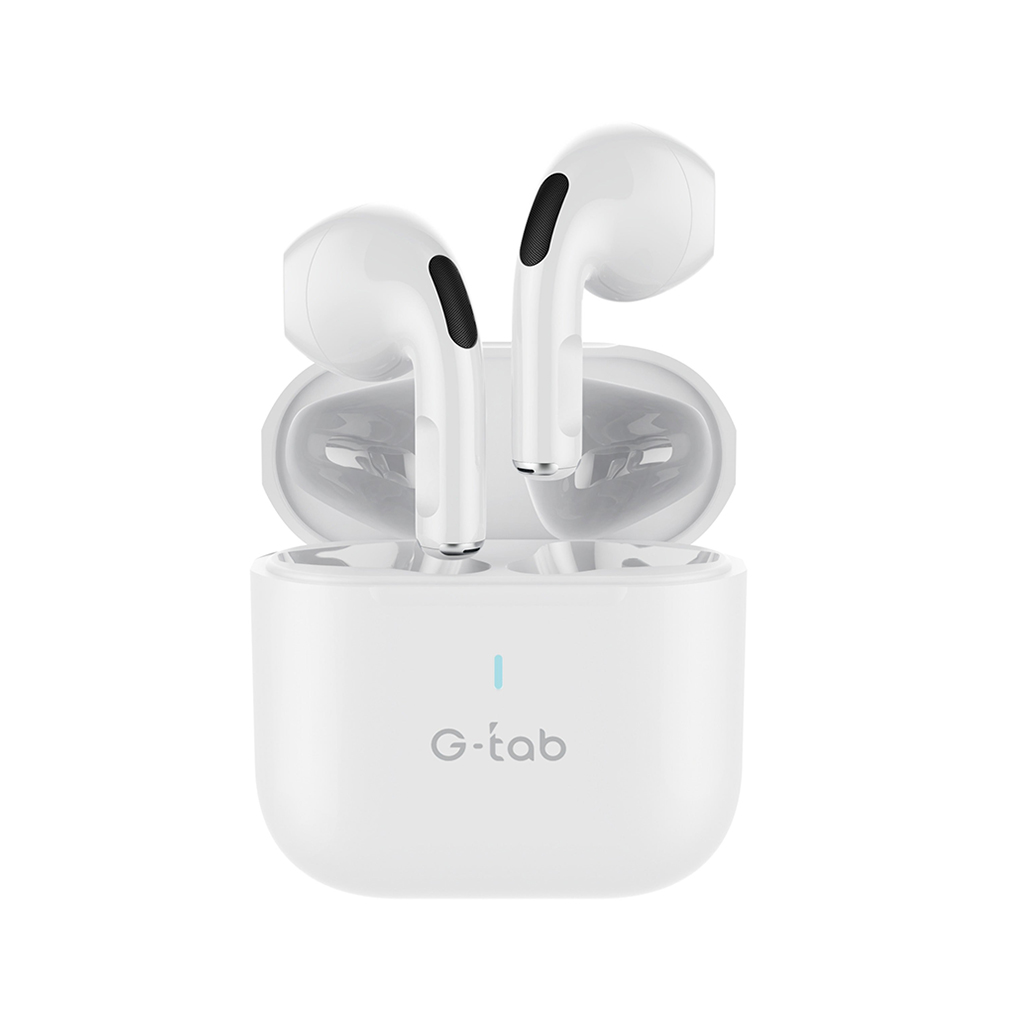 G-TAB Air 6 Wireless Bluetooth Earbuds - WHITE